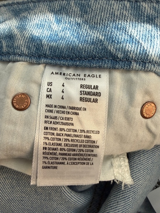 American Eagle Outfitters strigid Curvy stovepipe jeans skylight 4 regular - Picture 5 of 6